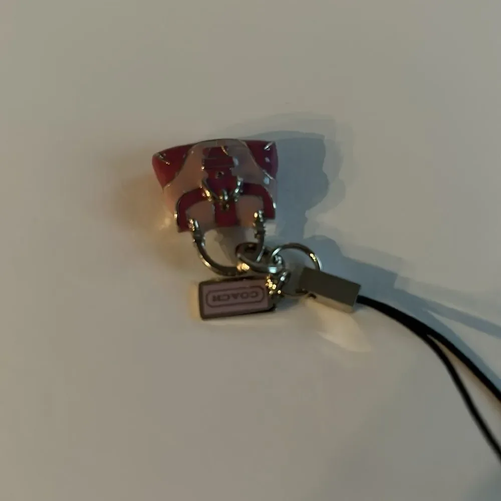 NWOT Vintage COACH Mini Purse Charm Lanyard Cell Phone Charm